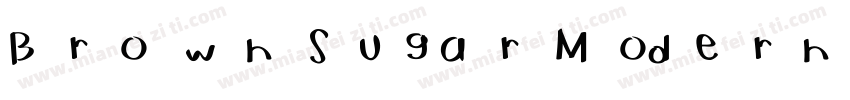 Brown Sugar Modern Stylish字体转换